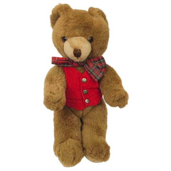 Schmid Musical Teddy Bear Gordon Fraser Vintage Jingle Bells Wind Up Jointed - Picture 1 of 12